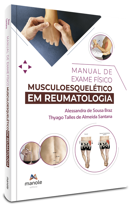 Capa do Manual de Exame Físico Musculoesquelético em Reumatologia, Editora Manole